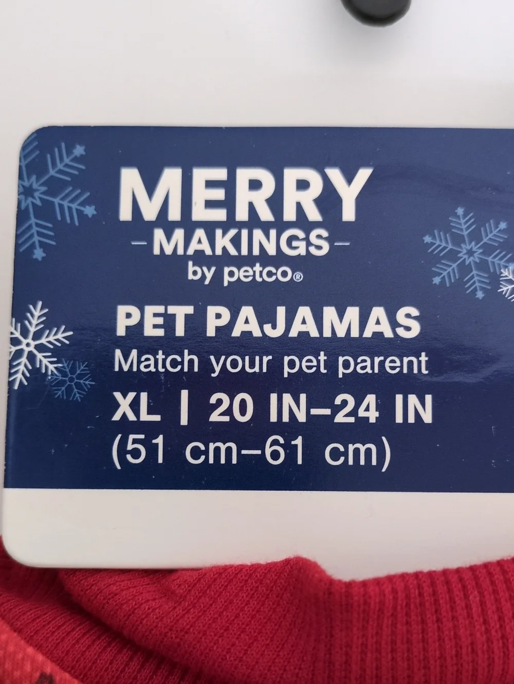 NWT Merry Makings Extra Large Red Fair Isle Pickle Pet Pajamas Dog Jumpsuit
